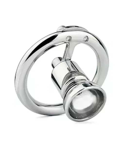 Teardrop Hex Locked Inverted Chastity Cage With Dildo Attachment — image 16 of 20