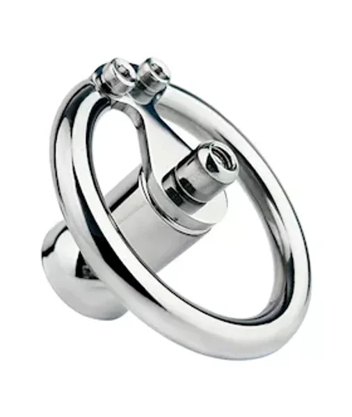 Teardrop Hex Locked Inverted Chastity Cage With Dildo Attachment — image 14 of 20