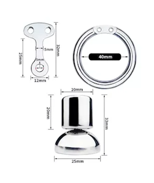 Minimal Hex Locked Inverted Chastity Cage With Dildo Attachment — image 22 of 23
