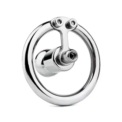 minimal hex locked inverted chastity cage