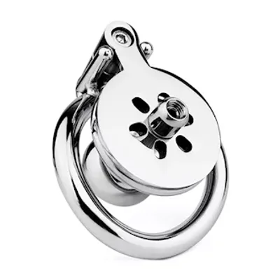 button hex lock inverted chastity cage