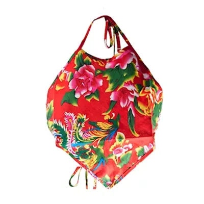 north east flower pattern handkerchief top