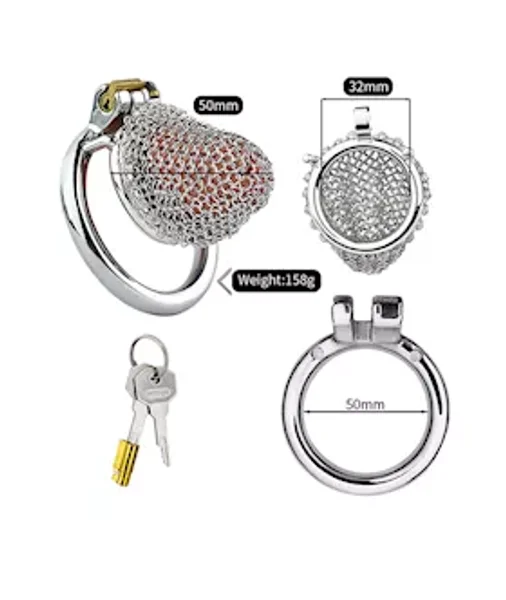 Sir Galahad Chainmail Chastity Cage — image 3 of 9