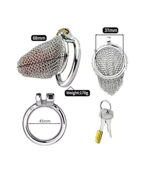Sir Bedivere Chainmail Chastity Cage — image 6 of 9