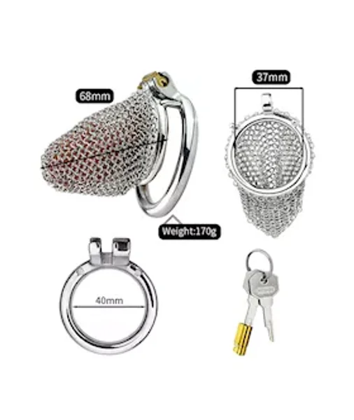 Sir Bedivere Chainmail Chastity Cage — image 9 of 9