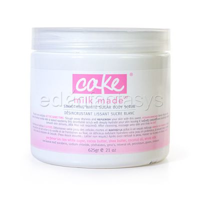 Milk made smoothing white sugar scrub