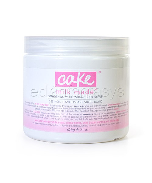 Milk made smoothing white sugar scrub
