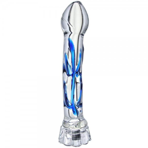 Chakra Illuminating Glass Dildo