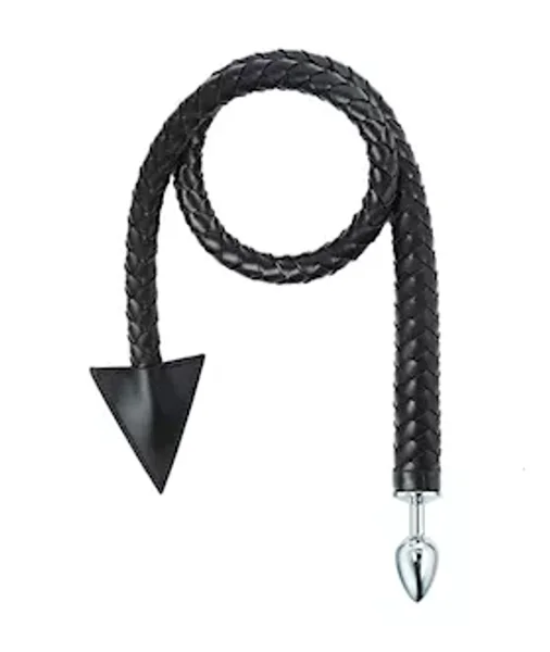 Woven Devil Tail Butt Plug Whip — image 2 of 5