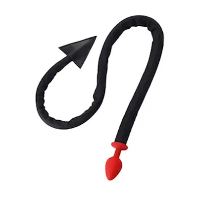 smooth devil tail butt plug whip