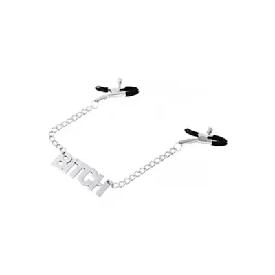 bitch chained nipple clamps