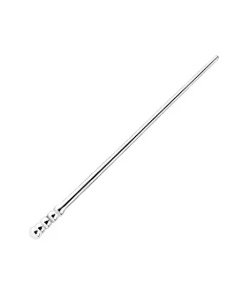 Smooth Stainless Steel Urethral Sounding Rod — image 3 of 4