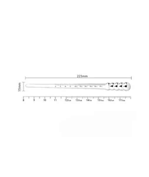 Smooth Stainless Steel Urethral Sounding Rod — image 2 of 4
