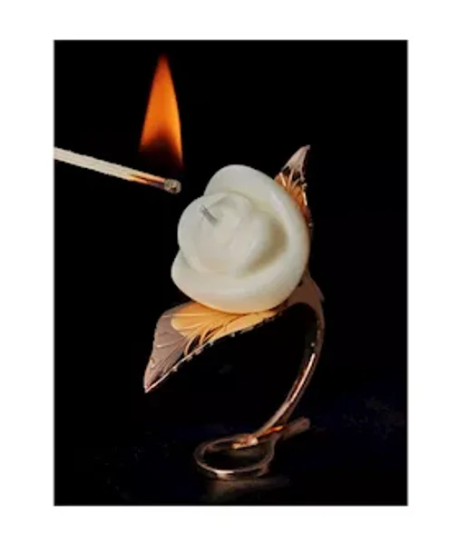 Yeahwow Flaming Rose Drip Candle — image 2 of 2