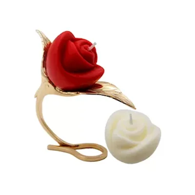 yeahwow flaming rose drip candle set