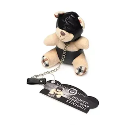 ms hooded teddy bear keychain