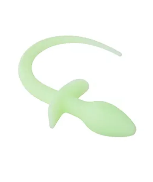 Glow In The Dark Dog Tail Butt Plug — image 3 of 5