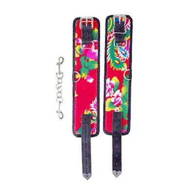 north east flower pattern ankle cuff