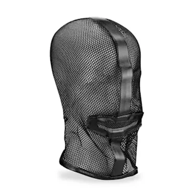 lace up fishnet hood