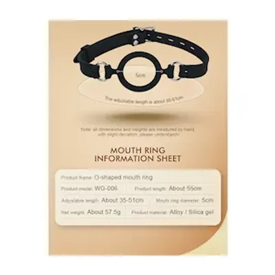 bite silicone o ring gag