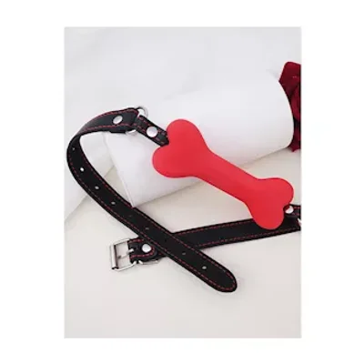 dogged silicone bone gag