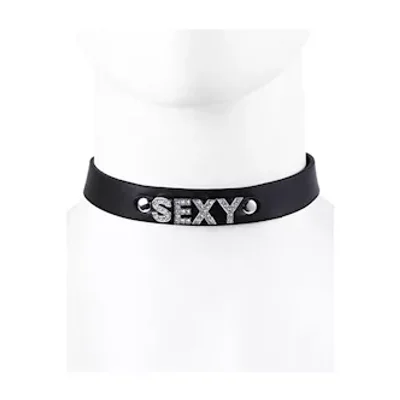 rhinestone sexy collar