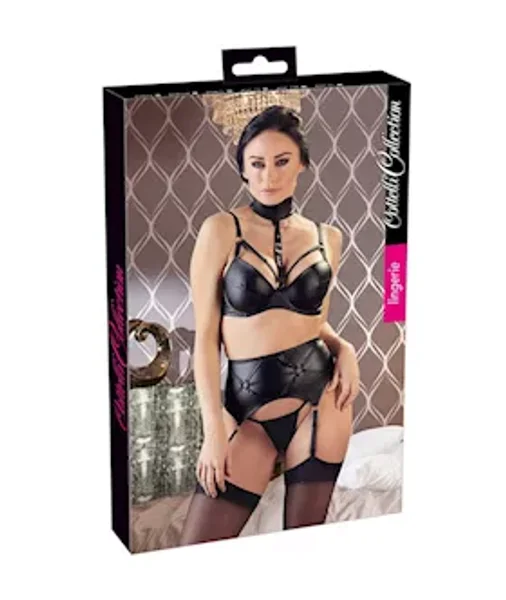 Cottelli Collection Deadly Dominatrix Wetlook Lingerie — image 3 of 6