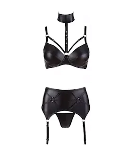 Cottelli Collection Deadly Dominatrix Wetlook Lingerie — image 2 of 6