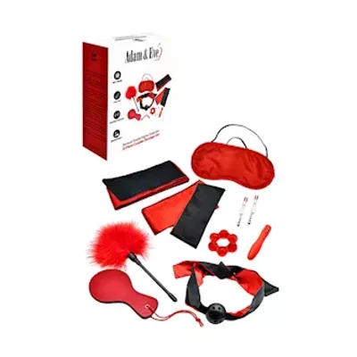 adam eve sensual scarlet nights couples bondage kit
