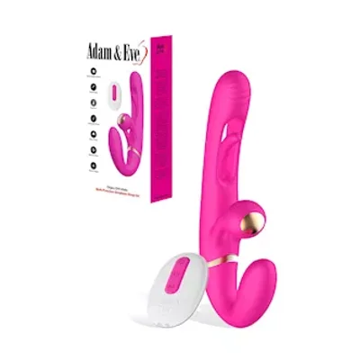 adam eve orgaz ohh matic remote controlled strapless strap on