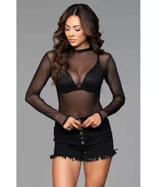 High Waisted Fringed Button Shorts — image 4 of 4
