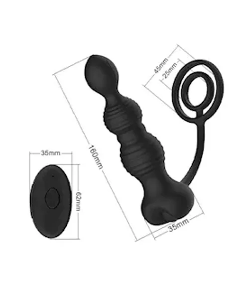 Obsidian Dual Rings Beads Vibrator — image 3 of 3