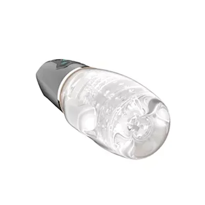 crystal glow sucking and vibrating masturbator