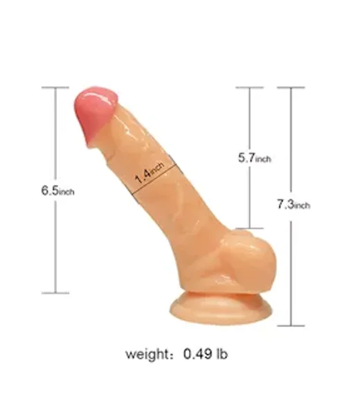 Vinkel Realistic Pvc Dildo — image 3 of 3