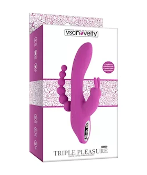 Pleasure Luxury Triple Stim Rabbit Vibrator — image 3 of 3