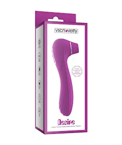 Pleasure Luxury Double Ended Suction Vibrator — image 2 of 2
