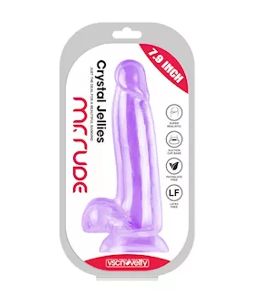 Mr Rude Veiny Crystal Jellies Dildo — image 4 of 8