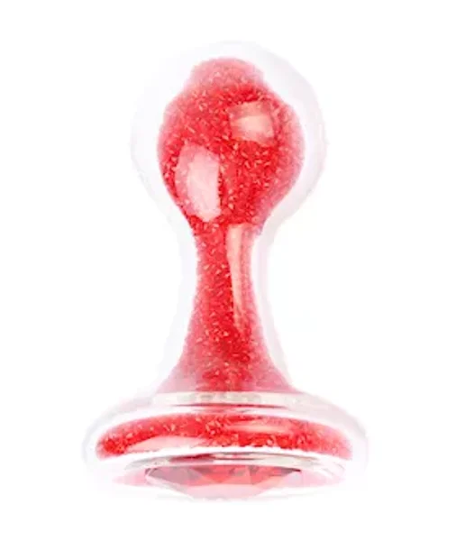 Glitter Gem Sphere Glass Butt Plug — image 4 of 6