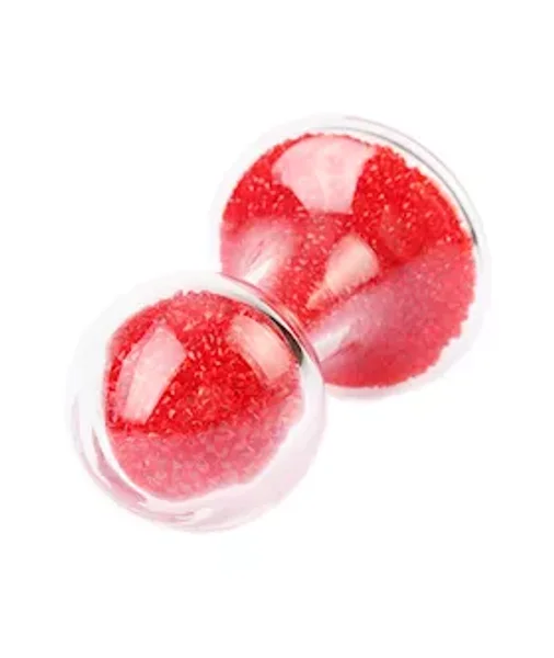 Glitter Gem Sphere Glass Butt Plug — image 6 of 6