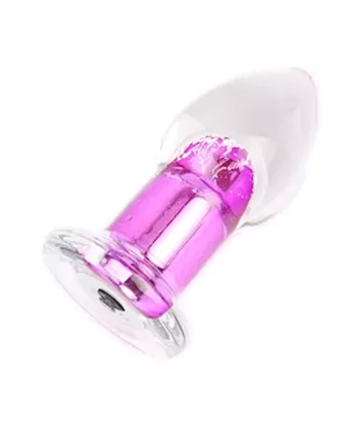Luci Vibrating Glass Butt Plug — image 2 of 6