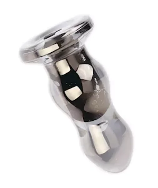 Luci Infinity Vibrating Glass Butt Plug — image 2 of 6