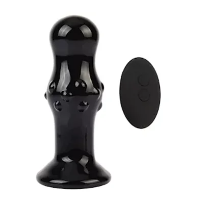 eris saphir vibrating glass butt plug