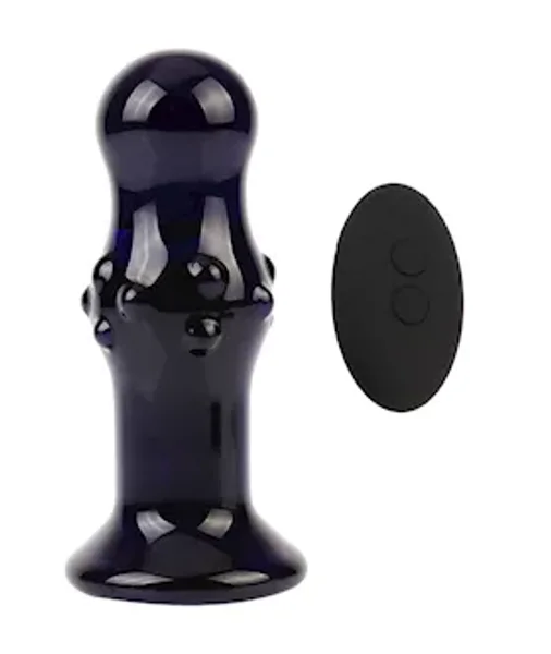 Eris Saphir Vibrating Glass Butt Plug — image 4 of 6