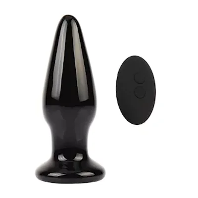 eris dia vibrating glass butt plug