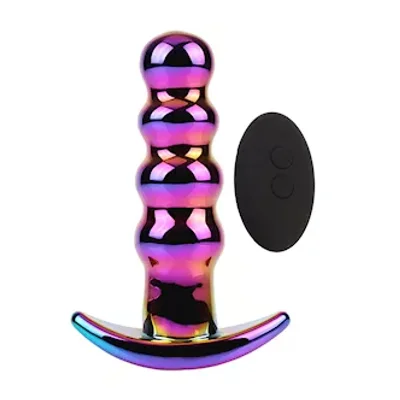 ariel se vibrating glass anal beads