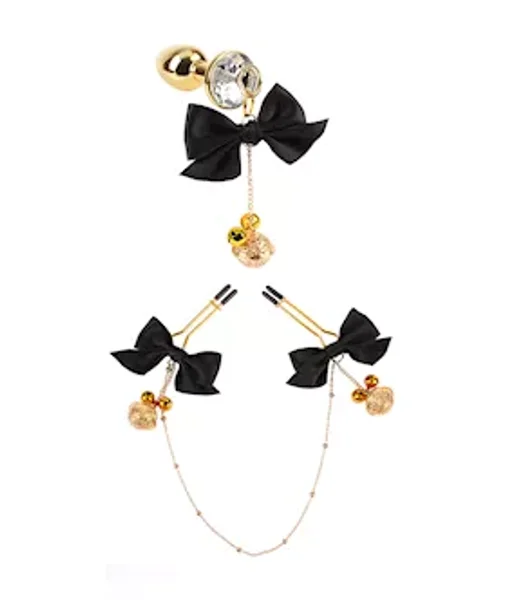 Sexy Temptress Nipple Clamp And Plug Kit — image 5 of 9