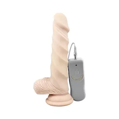 ridged vibrating suction cup dildo