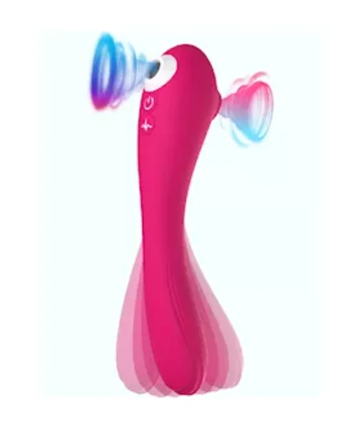 Bendable Double-ended Suction Vibe — image 2 of 5