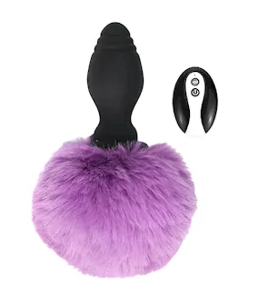 Bunny Tail Vibrating Butt Plug — image 2 of 2