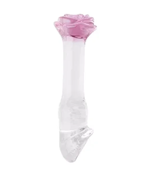 Glow In The Dark Helmet Rose Glass Massager — image 2 of 2